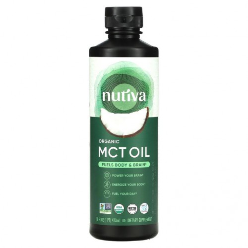 Nutiva, 유기농 MCT 오일, 473ml(16fl oz)