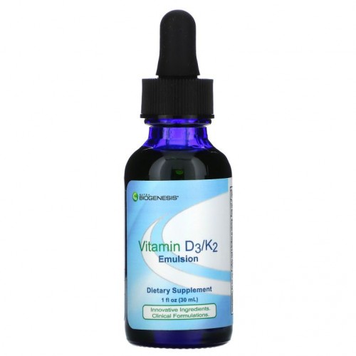 Nutra BioGenesis, 비타민D3/K2 에멀전, 30 ml(1 fl oz)