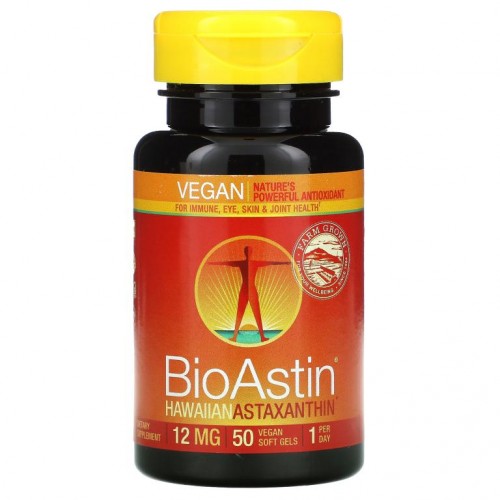 Nutrex Hawaii, BioAstin, 12mg, 베지 소프트젤 50정