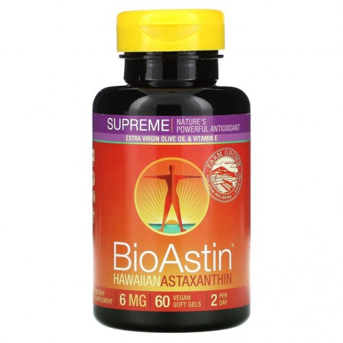 Nutrex Hawaii, BioAstin Supreme, 6mg, 베지 소프트젤 60정