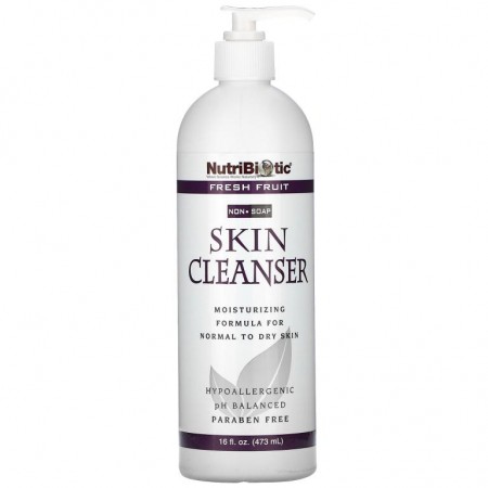 NutriBiotic, 스킨 클렌저, 비누 성분 없음, 신선 과일 향, 473ml(16fl oz)
