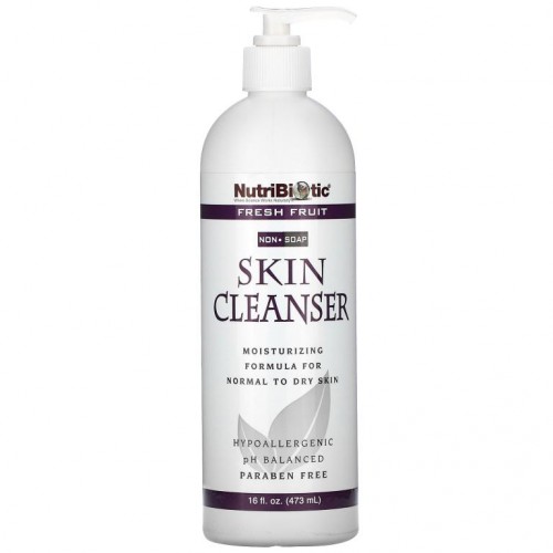 NutriBiotic, 스킨 클렌저, 비누 성분 없음, 신선 과일 향, 473ml(16fl oz)