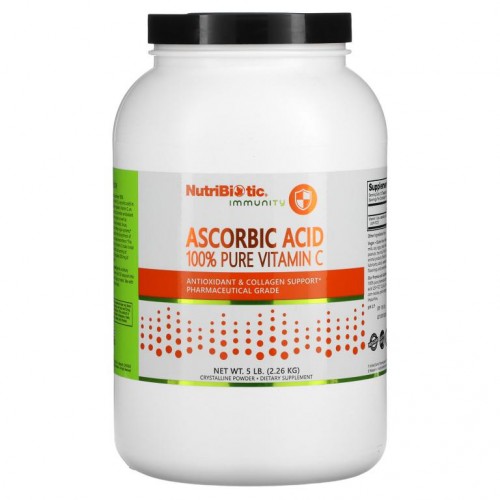 NutriBiotic, 면역력, 아스코빅애씨드, 100% 순수 비타민 C, 결정질 분말, 2.26 kg(5 lb)
