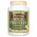 NutriBiotic, 무가공 유기농 쌀 단백질, 바닐라, 600g(1.3lbs)