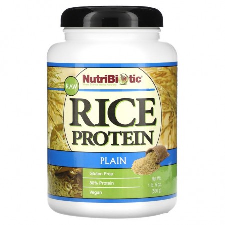 NutriBiotic, 로우 라이스 프로틴, 플레인, 600g(1lb. 5oz)