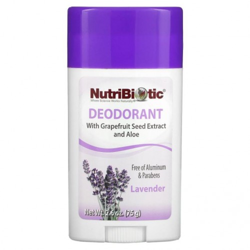 NutriBiotic, 데오드란트, 라벤더, 75g(2.6oz)
