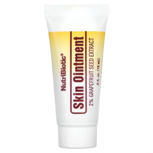 NutriBiotic, 피부 연고, 라이신이 포함된 자몽 씨 추출물 2%, 15ml(.5fl oz)