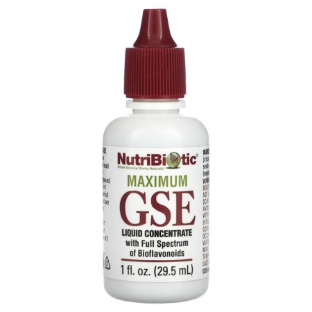 NutriBiotic, 맥시멈 GSE, 액상 농축물, 29.5ml(1fl oz)