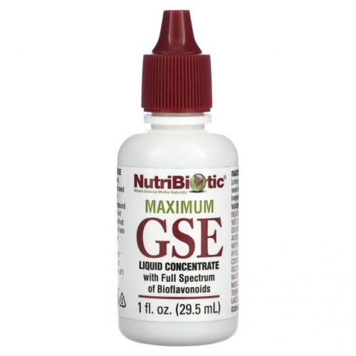 NutriBiotic, 맥시멈 GSE, 액상 농축물, 29.5ml(1fl oz)