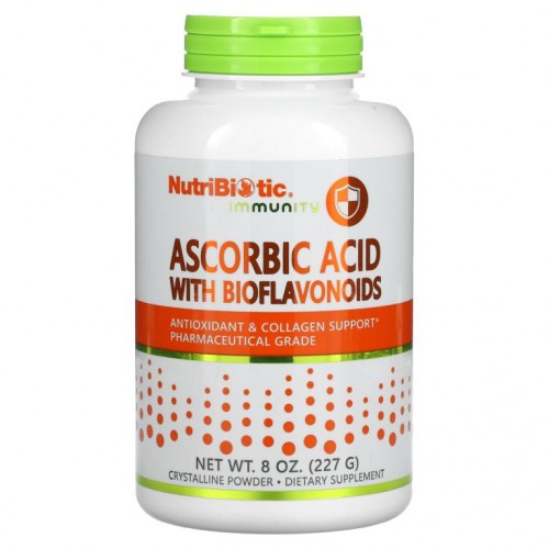 NutriBiotic, Immunity, 아스코르브산(바이오플라보노이드 함유), 결정질 분말, 227g(8oz)