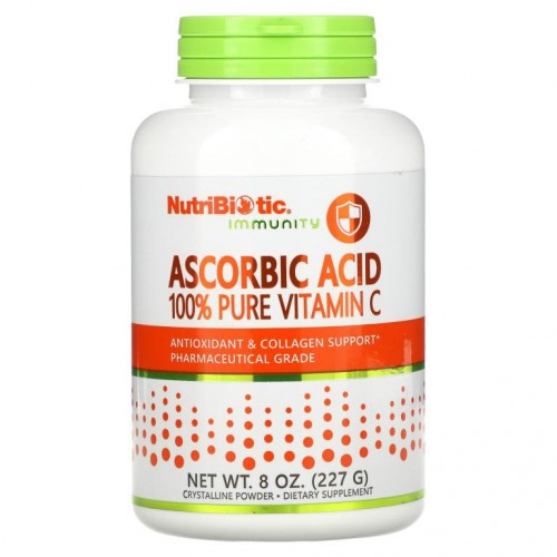 NutriBiotic, Immunity, 아스코빅애씨드, 100% 순수 비타민C, 결정질 분말, 8 oz(227 g)