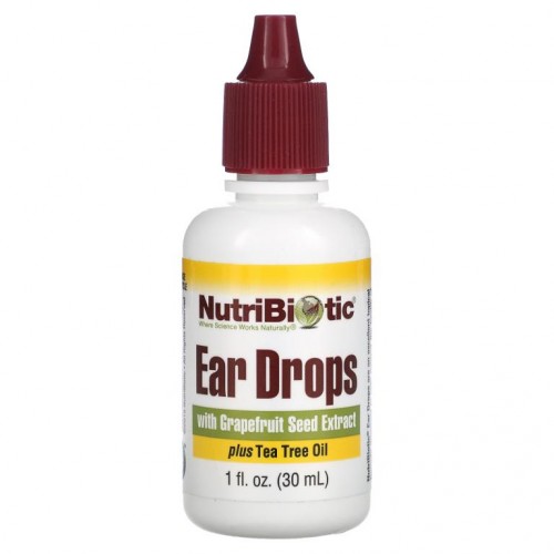NutriBiotic, 자몽씨추출물과 티트리오일이 함유된 이어 드롭, 30ml(1fl oz)