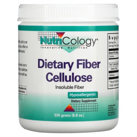 Nutricology, 식이섬유 셀룰로오스, 250g(8.8oz)