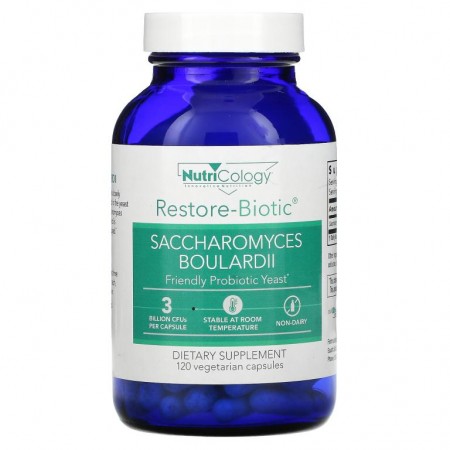 Nutricology, Restore-Biotic, 사카로미세스 보울라디, 베지 캡슐 120정