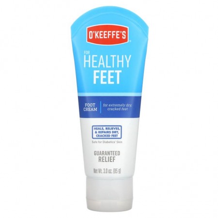 O'Keeffe's, 건강한 발, 풋 크림, 무향, 85g(3oz)