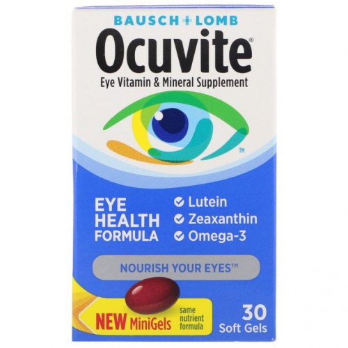 Ocuvite, 아이 헬스 포뮬라, 소프트젤 30정