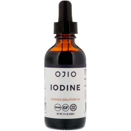 Ojio, 요오드, Lugol의 솔루션 2%, 2 fl oz (60 ml)