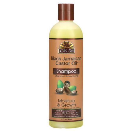 Okay Pure Naturals, Black Jamaican Castor Oil, 샴푸, 355ml(12fl oz)