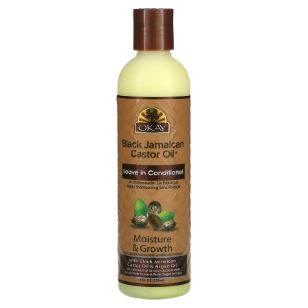 Okay Pure Naturals, Black Jamaican Castor Oil, 리브인 컨디셔너, 8fl oz(237ml)