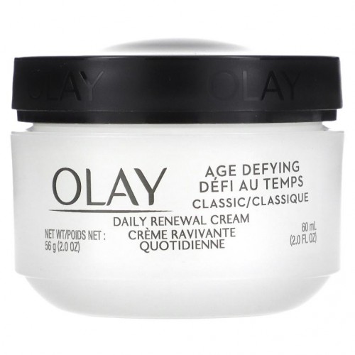 Olay, 에이지 디파잉, 클래식, 데일리 리뉴얼 크림, 2fl oz(60ml)