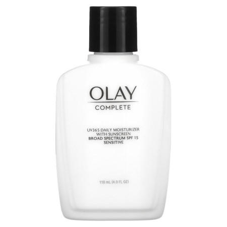 Olay, Complete, UV365 데일리 모이스처라이저, 자외선 차단제 함유, SPF 15, 민감성, 118ml(4.0fl oz)