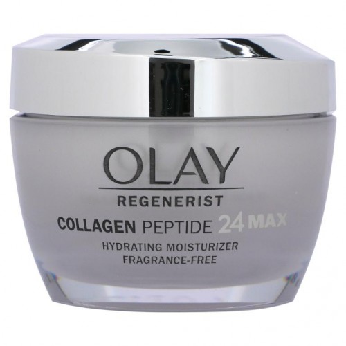 Olay, Regenerist, Collagen Peptide 24 Hydrating Moisturizer, Fragrance-Free, 1.7 oz (48 g)