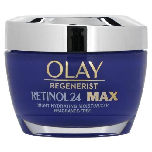 Olay, Regenerist, Retinol 24, Night Hydrating Moisturizer, Fragrance-Free, 48 oz (1.7 oz)