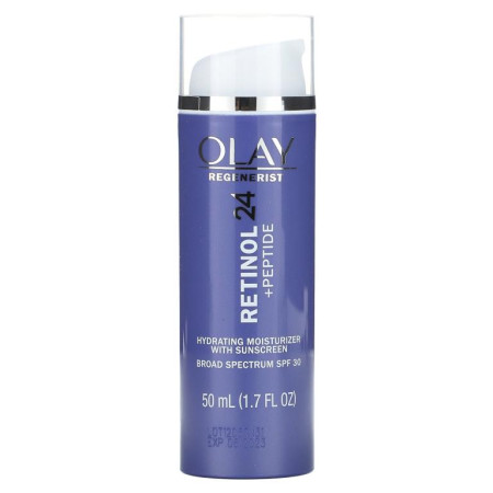 Olay, Regenerist, Retinol 24 + Peptide, Hydrating Moisturizer with Sunscreen, SPF 30, 1.7 fl oz (50 ml)