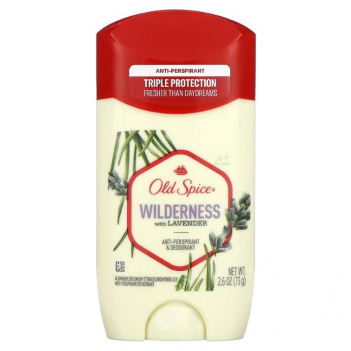 Old Spice, Anti-Perspirant & 데오드란트, Wilderness with Lavender, 2.6 oz (73 g)