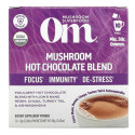 Om Mushrooms, 버섯 함유 핫 초콜릿 블렌드, 10팩, 개당 8g(0.28oz)
