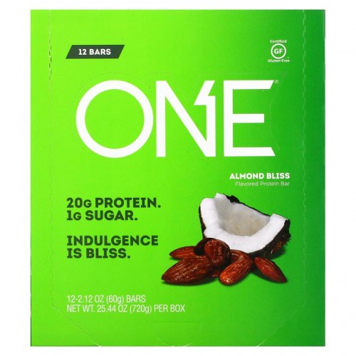 One Brands, ONE 바, 아몬드 블리스, 12개입, 각 60g(2.12oz)
