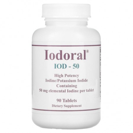 Optimox, Iodoral, 50 mg, 90정