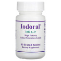 Optimox, Iodoral, IOD, 6.25mg, 쪼갬선 있는 정제 90정