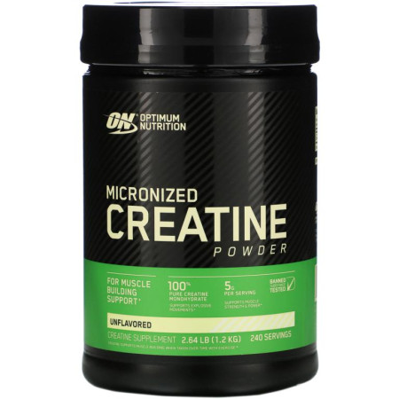 Optimum Nutrition, 미분화 크레아틴 분말, 무맛, 1.2kg(2.64lb)