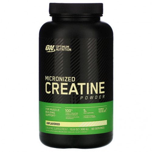 Optimum Nutrition, 미분화 크레아틴 분말, 무맛, 300g(10.6oz)