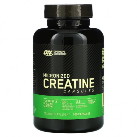 Optimum Nutrition, 미분화 크레아틴 캡슐, 2.5g, 캡슐 100정