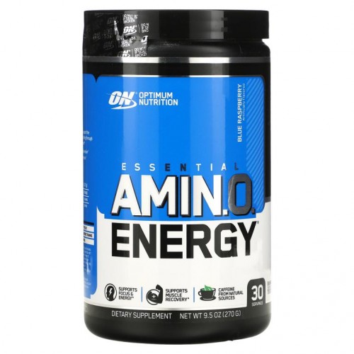 Optimum Nutrition, ESSENTIAL AMIN.O. ENERGY, 블루 라즈베리, 270g(9.5oz)