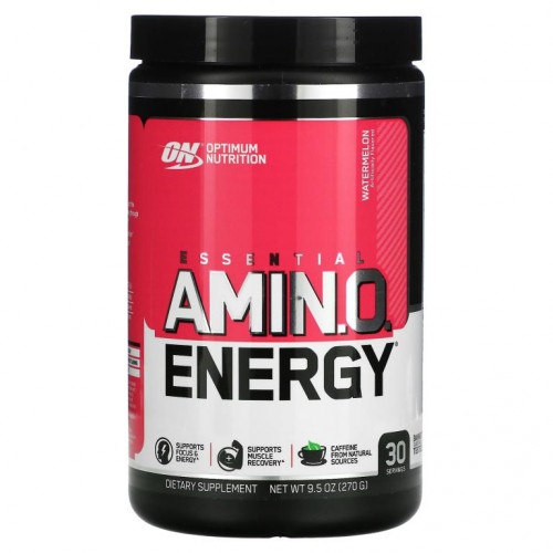 Optimum Nutrition, ESSENTIAL AMIN.O. ENERGY, 워터멜론, 270g(9.5oz)
