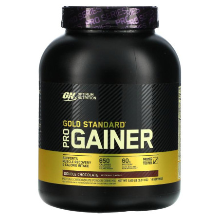 Optimum Nutrition, Gold Standard, Pro Gainer, 더블 초콜릿, 2.31kg(5.09lb)