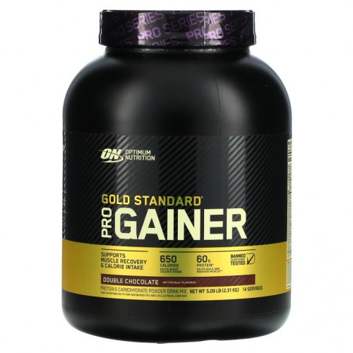 Optimum Nutrition, Gold Standard, Pro Gainer, 더블 초콜릿, 2.31kg(5.09lb)