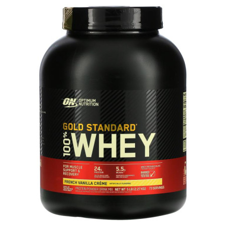 Optimum Nutrition, Gold Standard 100% 유청, 프렌치 바닐라 크림, 2.27kg(5lbs)