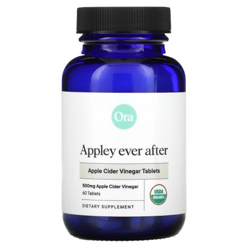 Ora, 애플리 에버 애프터, 애플 사이다 식초 정제, 500mg, 60정