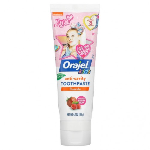 Orajel, 시머 & 샤인 충치 예방 불소 치약, 베리 디바인, 4.2 oz (119 g)