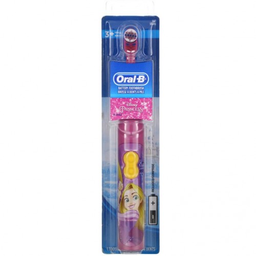 Oral-B, 키즈, 전동 칫솔, 소프트, 디즈니 프린세스, 칫솔 1개