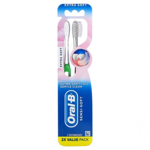 Oral-B, 센시 소프트, 엑스트라 소프트, 칫솔 2개