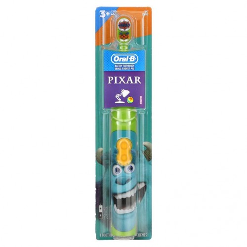 Oral-B, 전동 칫솔, 소프트, 만 3세 이상, 픽사, 칫솔 1개