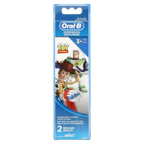 Oral-B, 교체형 칫솔모, 엑스트라 소프트, 만 3세 이상, Toy Story, 2팩