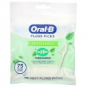 Oral-B, 스코프 일회용 치실, 프레시 민트, 치실 75개
