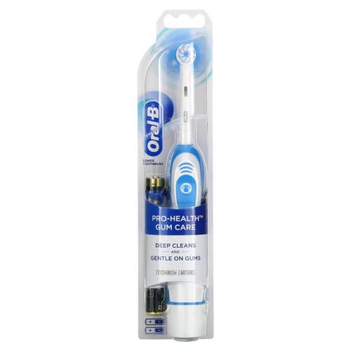 Oral-B, 전동 칫솔, Pro-Health 잇몸 관리, 칫솔 1개, 배터리 2개