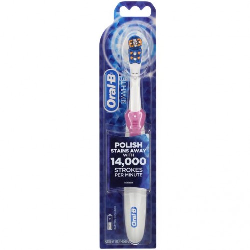 Oral-B, 3D White, 전동 칫솔, 칫솔 1개